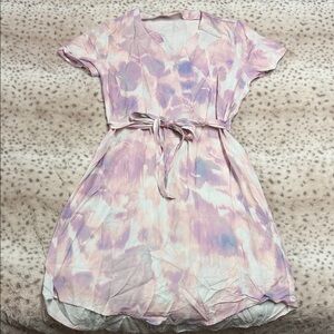 PacSun Pastel Tie-Dye Midi Dress - Pink and Lavender